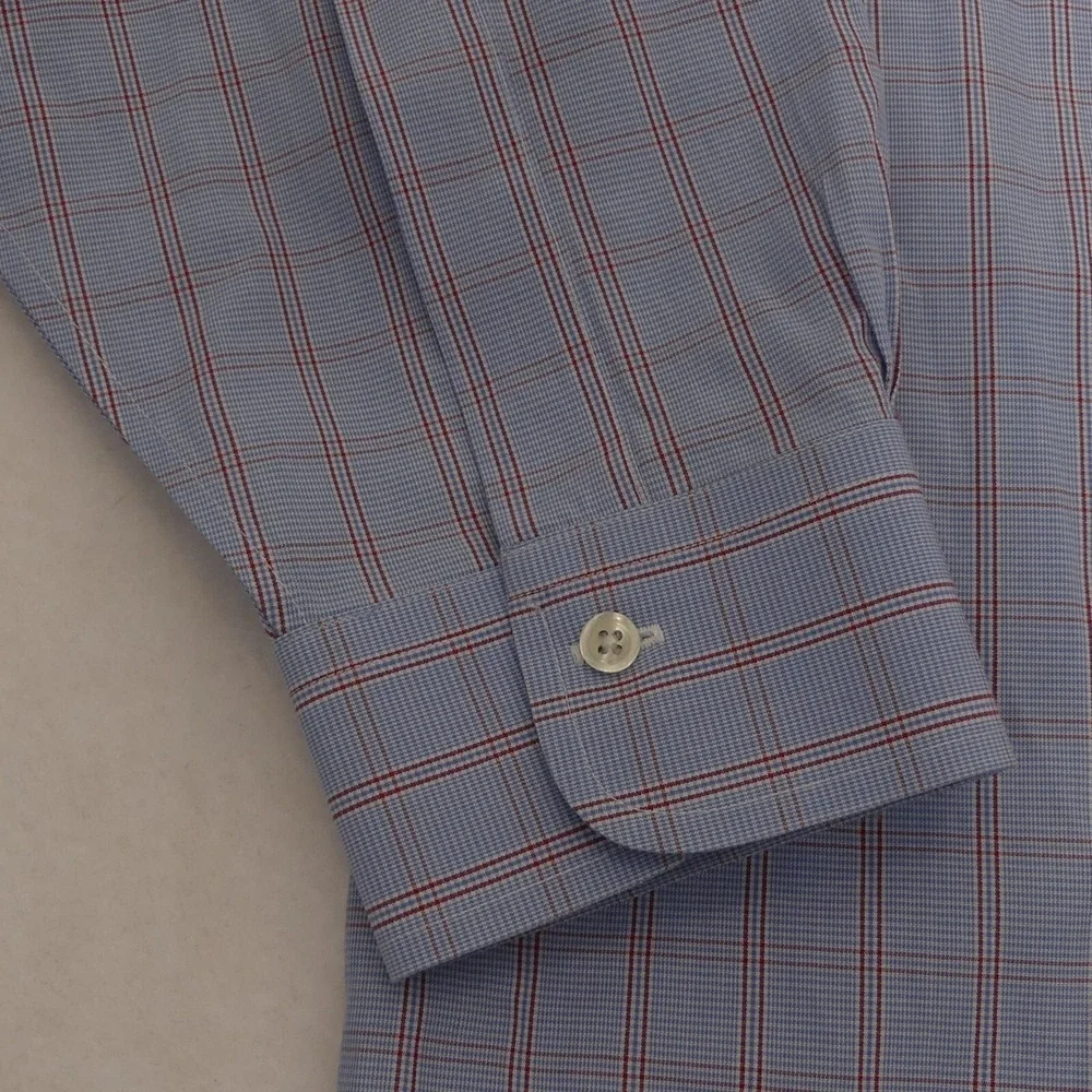 Brooks Brothers Madison‎ Fit Long Sleeve Button Up Shirt Blue Red Check 17 33